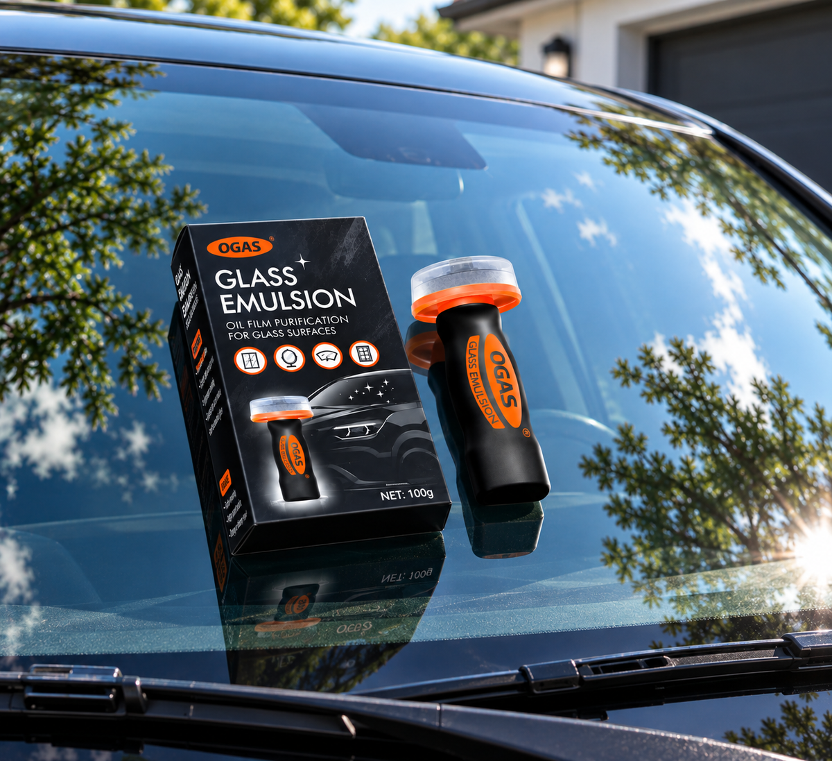 OGAS Glass Treatment – Streak-Free Automotive Glass Cleaner